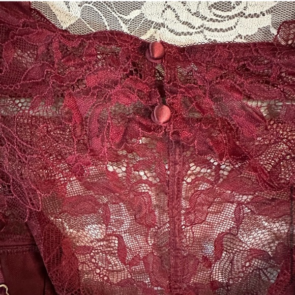 Torrid Satin & Lace High Neck Bra Top Size 2 Zinfandel NWT - Picture 6 of 11